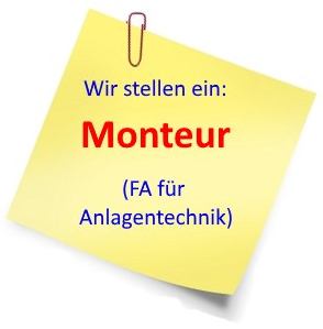 Monteur gesucht